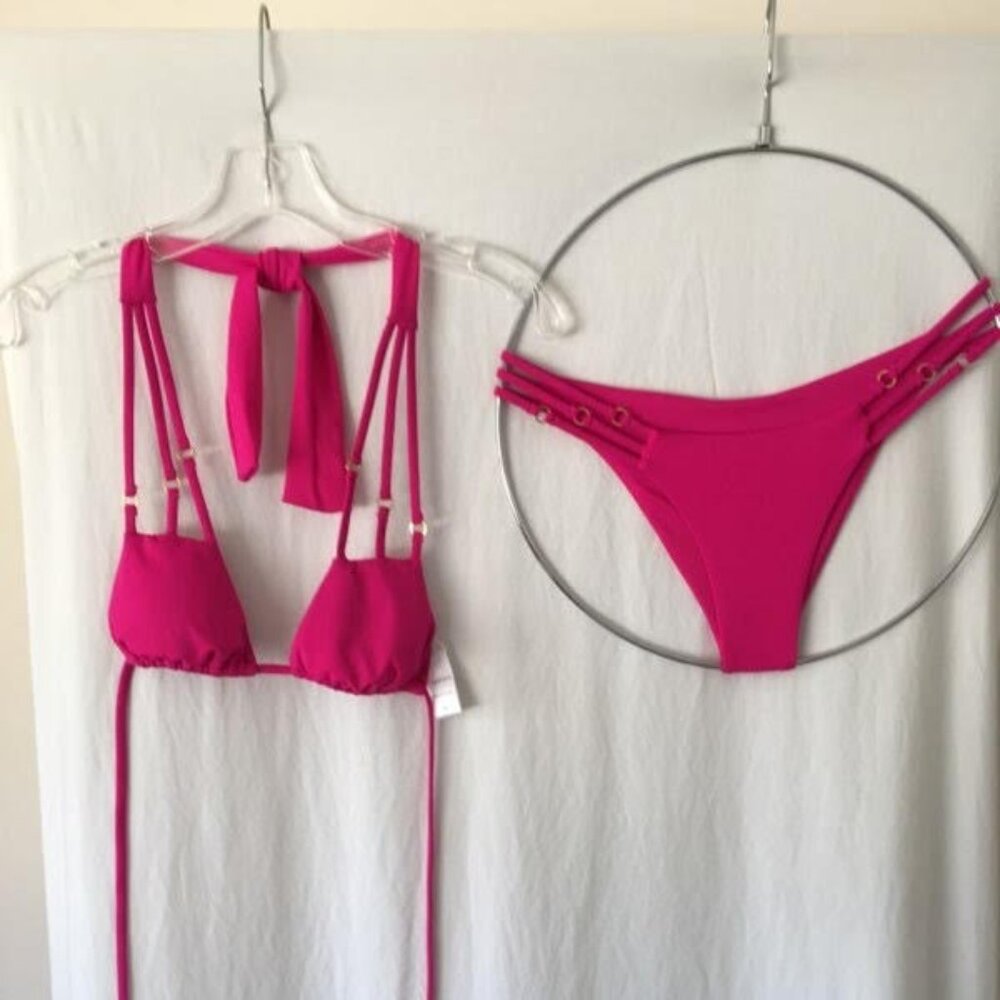 Small Seaweeds Swimsuit Set Fushia Pink-NWT